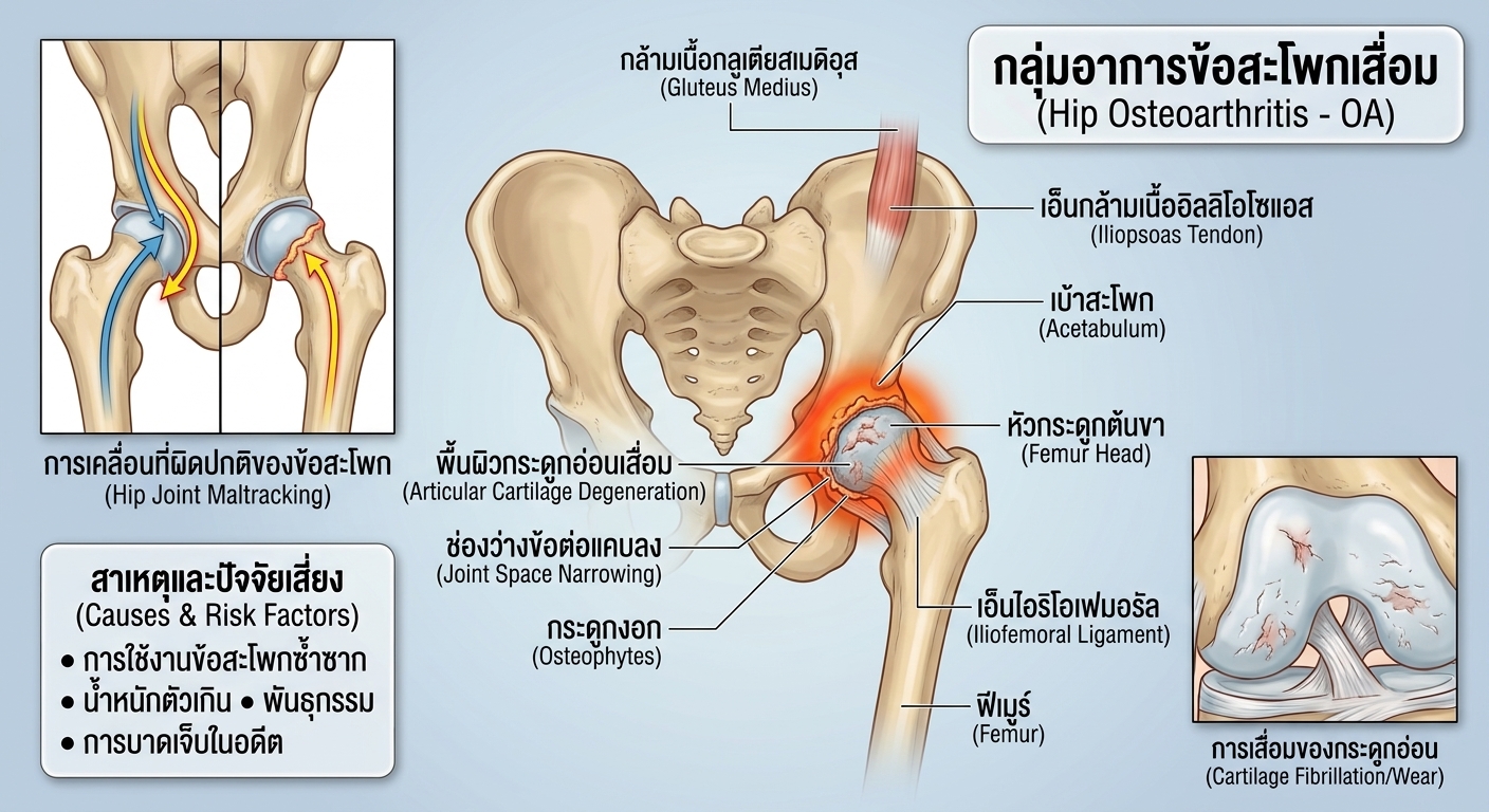 อาการเจ็บสะโพกขณะเดิน ไม่ได้เป็นสัญญาณของปัญหากล้ามเนื้อเสมอไป